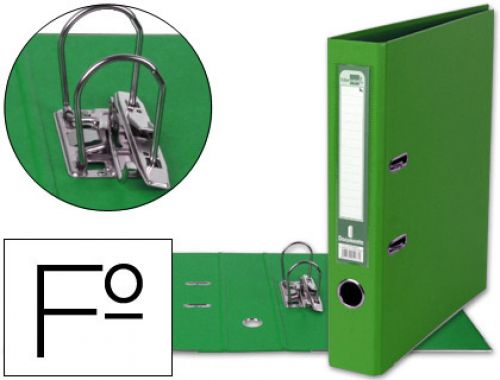 Pasta de arquivo de alavanca liderpapel documenta pvc folio lombada 52 mm verde , Liderpapel , 79712 , 8423473873520